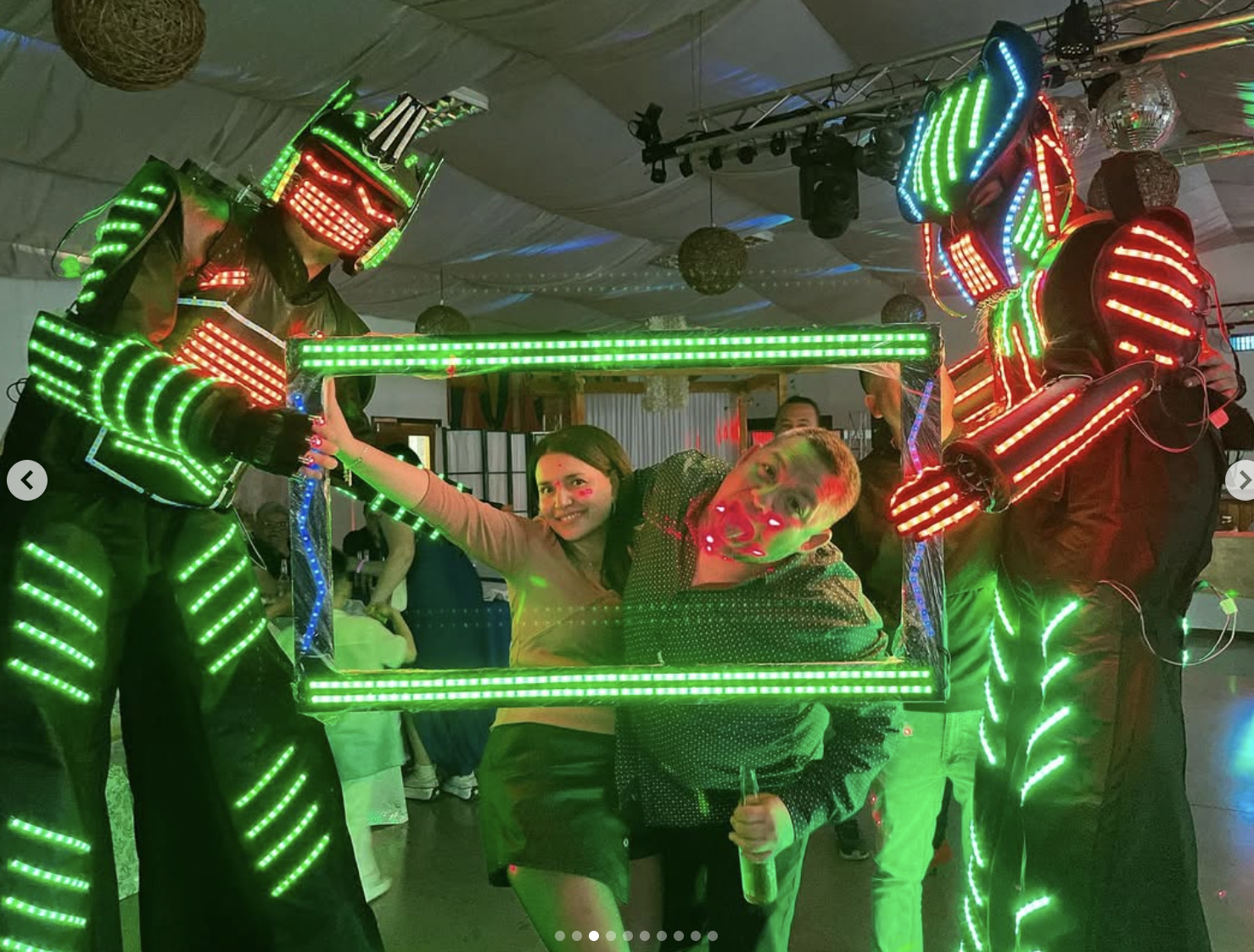 Robots LED fiesta